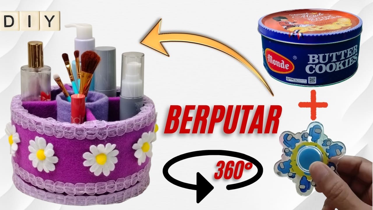 Enggak Nyangka Kaleng Bekas & Spinner mainan Jadi Tempat Penyimpanan Putar ♻️