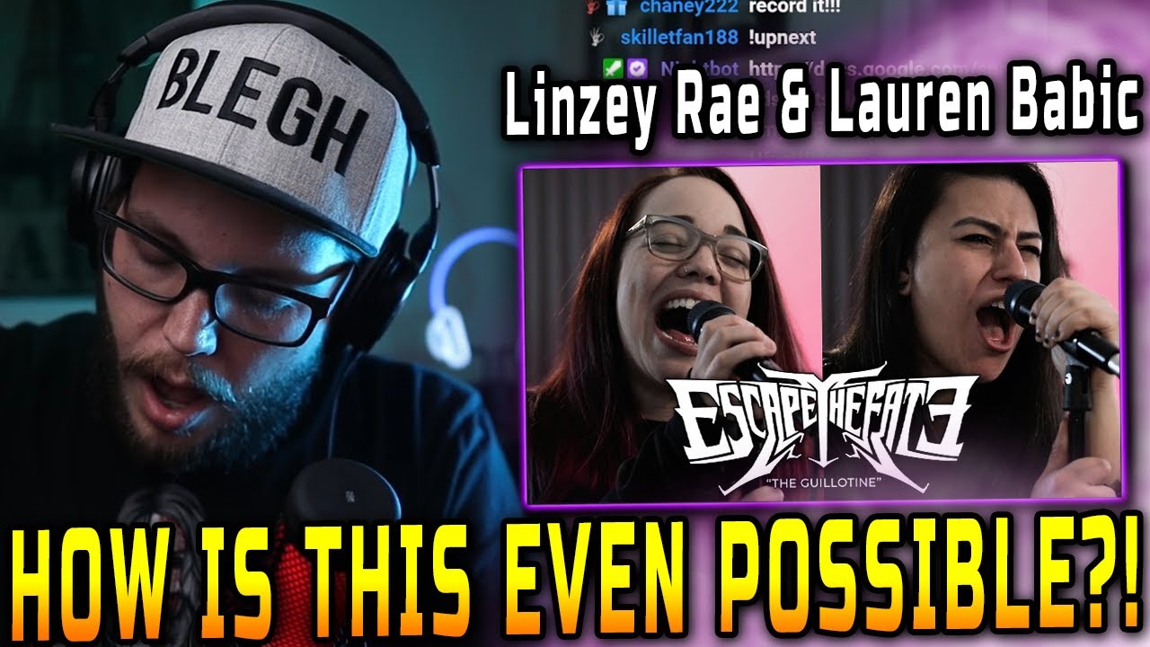 Ohrion Reacts to Escape the Fate - The Guillotine - Cover by Lauren Babic and Linzey Rae (REACTION)