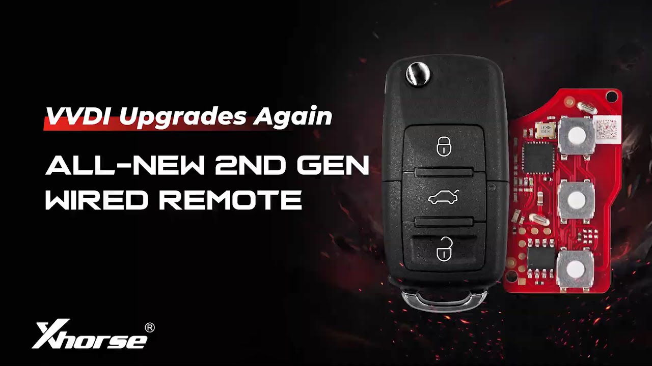 Xhorse XKB520EN 2nd Generation Wire Remote Key Support Wireless Programming