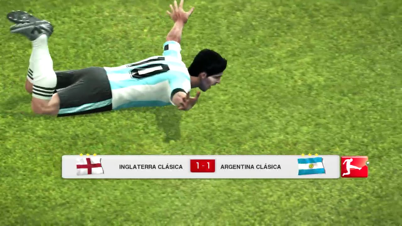 Inglaterra clásico vs Argentina clásico - PES 2013