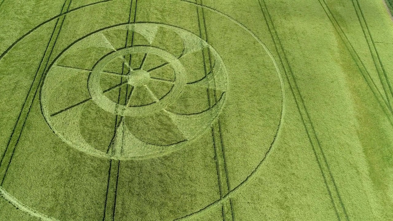 Crop Circles 2019 Hampshire UK - spectacular aerial shots!
