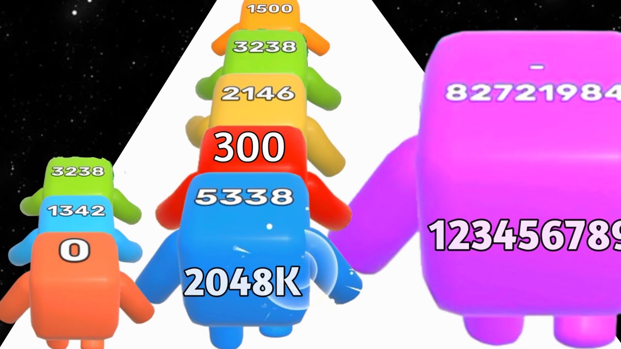 Level Up Numbers vs Crowd Number Run 3D - Level Up Number (Max Level, Math Game) New Update