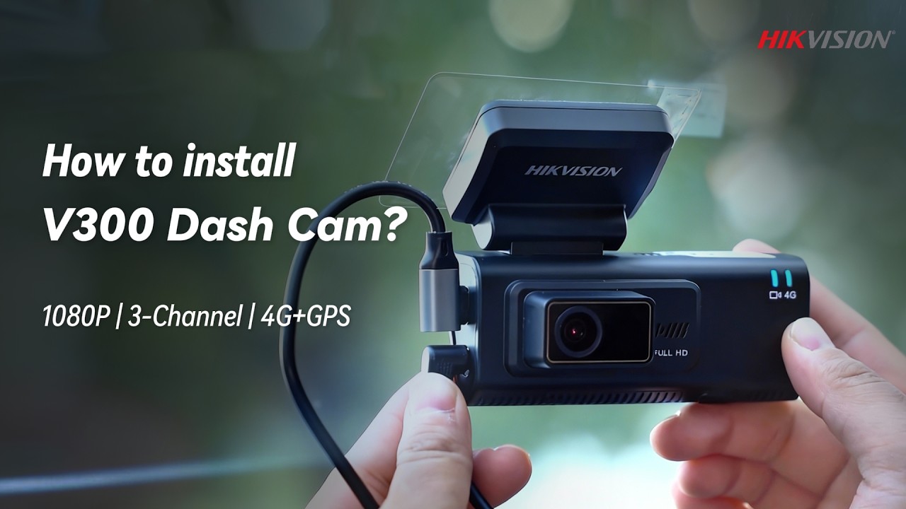 [ Step-by-Step Guide ] How to install and use V300 Dash Cam?  #hikvision #dashcam #v300 #carsafety