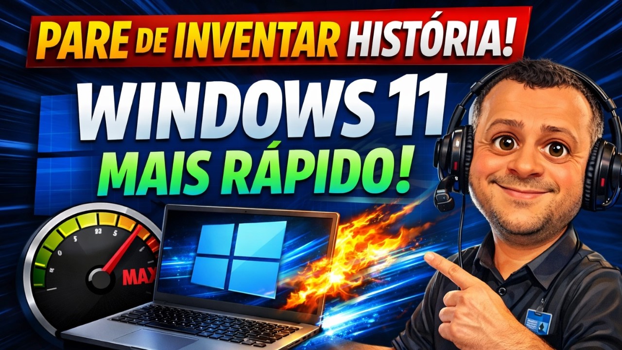 PARE DE INVENTAR HISTÓRIA! 🚫 Deixe o Windows 11 MUITO MAIS RÁPIDO AGORA!