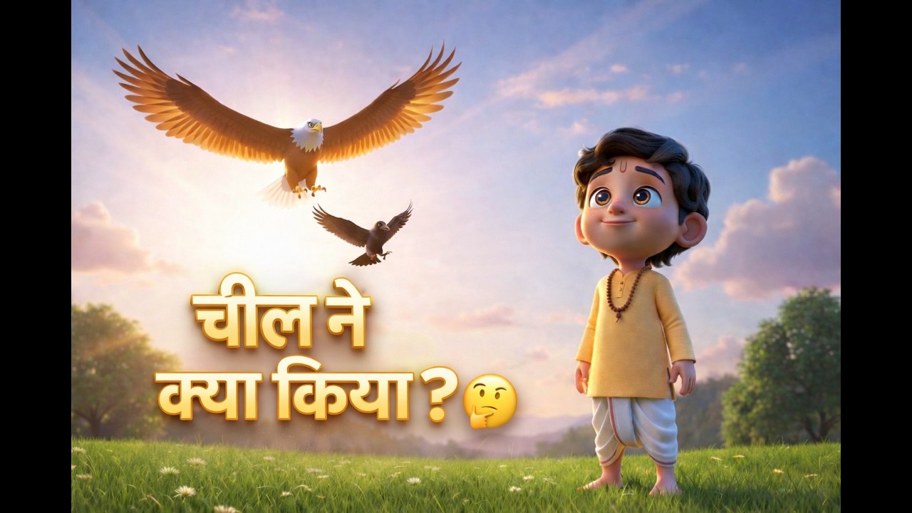 How Eagle teach lesson to Crow ? Story for Kids | Animated Story | Little Bhaktu