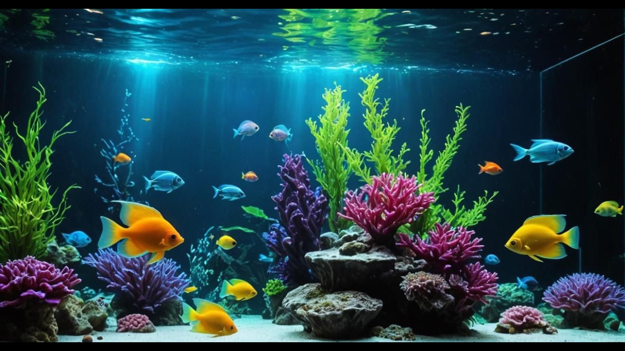 ASMR Fish Tank Ambience 🐟 | Gentle Bubbles + Calming Music for Sleep, Meditation & Study