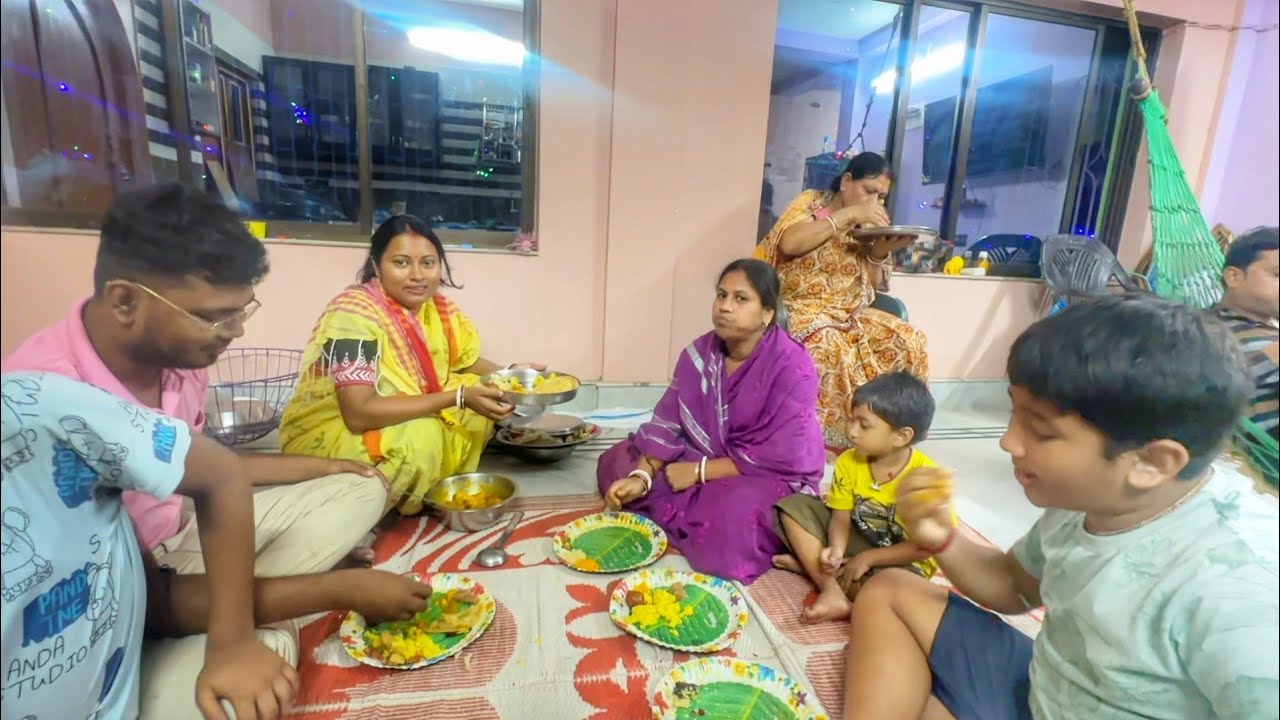 দীপাবলীর দিন বাড়িতে দাদা বৌদি সবাই এলো একসাথে খাওয়া দাওয়া করলাম