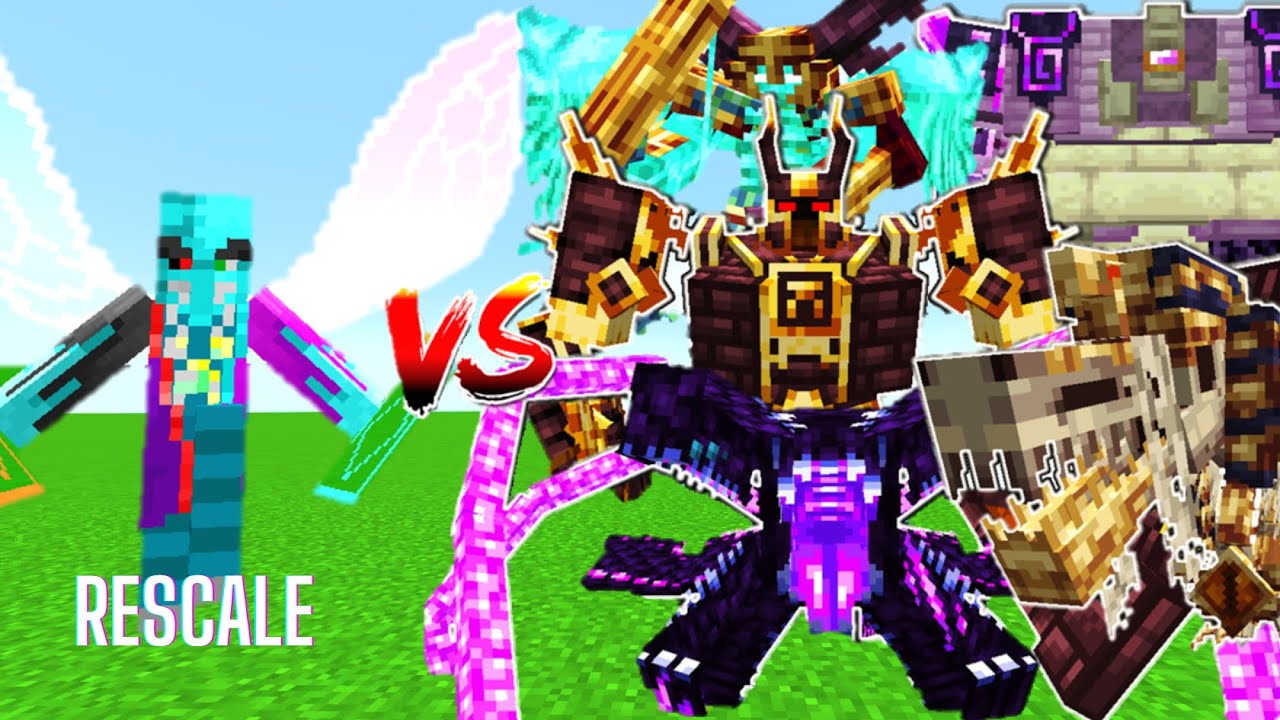 I RESCALED The SPIRITCALLER And Made Him Fought L_ENDER'S CATACLYSM - MINECRAFT MOB BATTLE