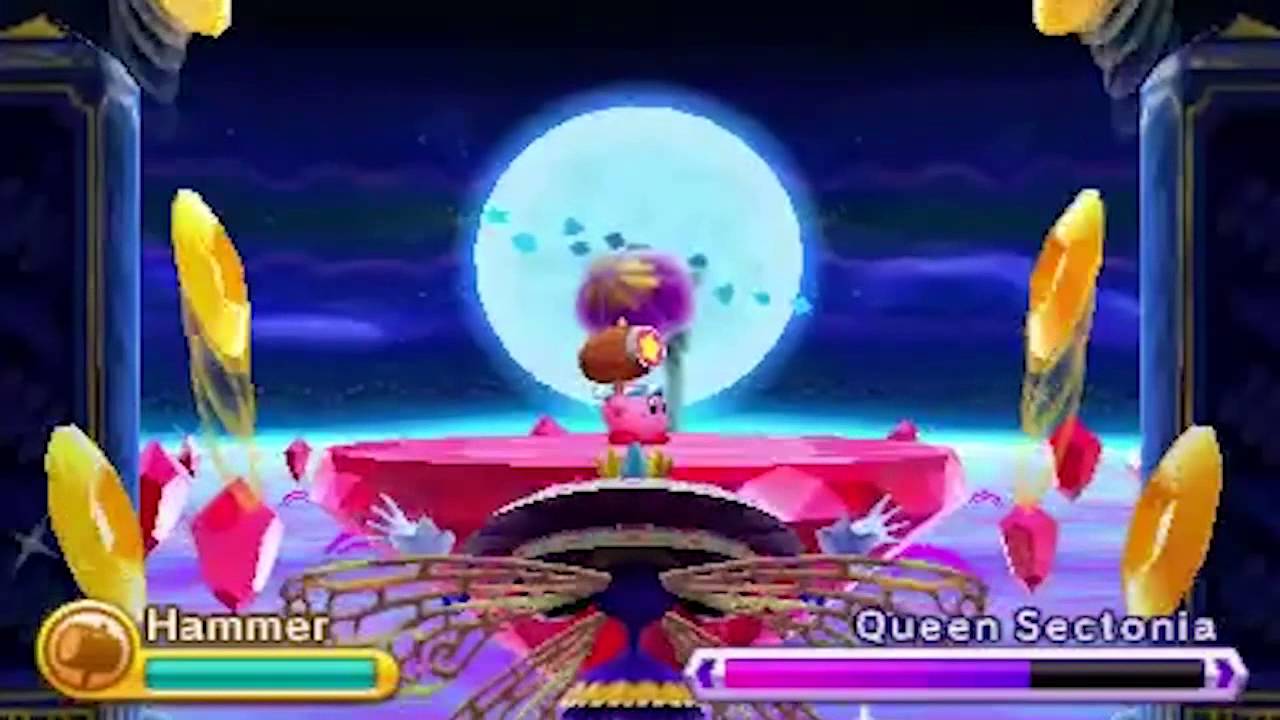 Kirby Triple Deluxe - Queen Sectonia Phase 1 - No Damage Strategy
