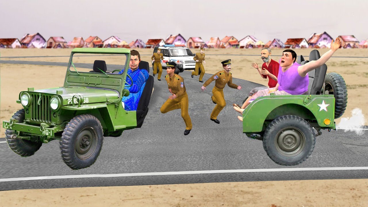 जादुई टूटी हुई जीप Magical Broken Jeep Rescue Comedy Video