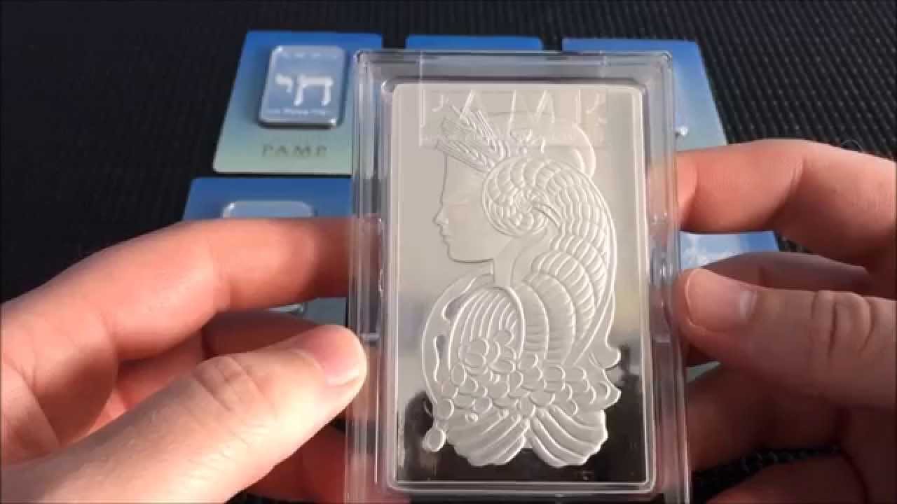 PAMP SUISSE Silver Faith Series  and 10oz Silver Bar