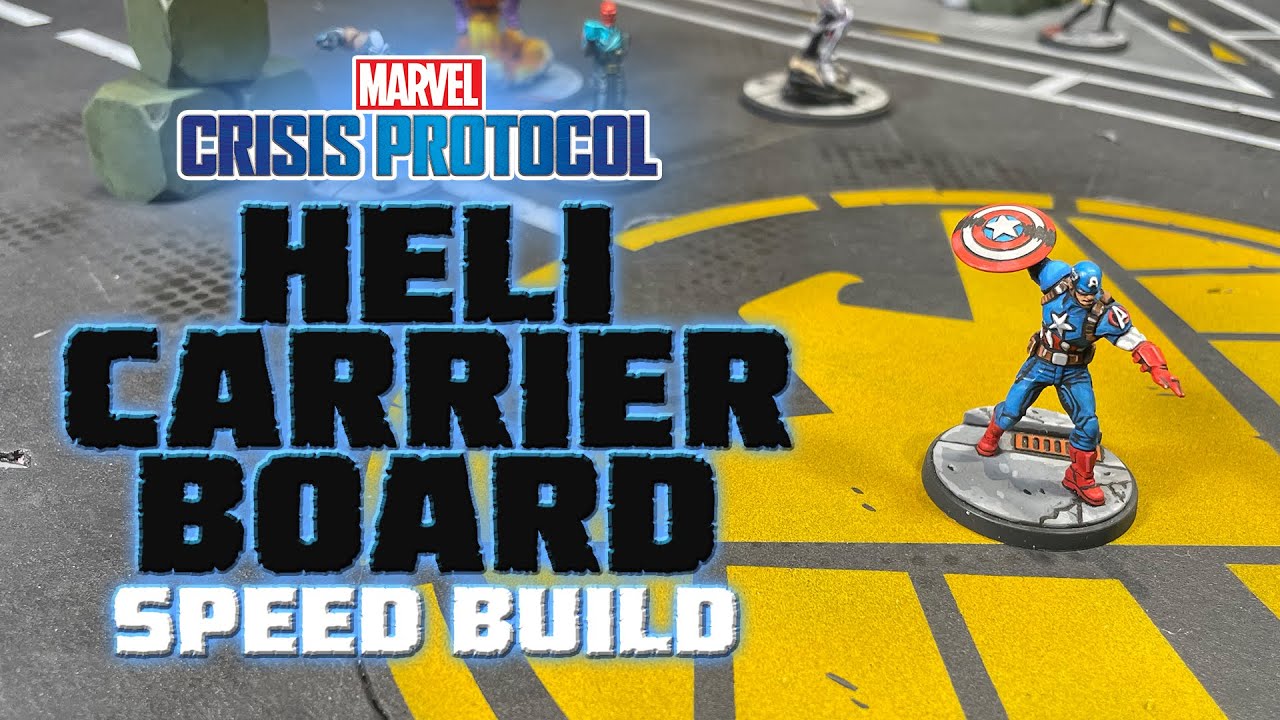Blueline Gaming Marvel Crisis Protocol Helicarrier Board Build