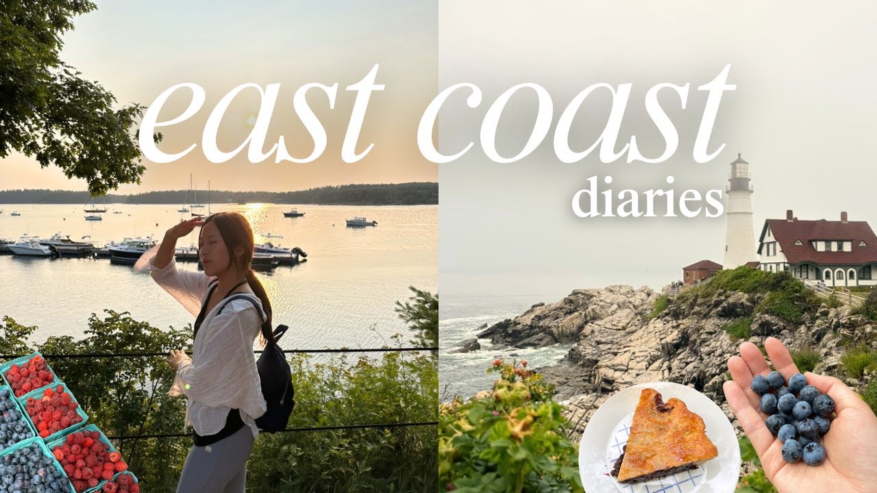 a dreamy east coast summer 🫧 | berry picking, coastal town, ice cream, hiking