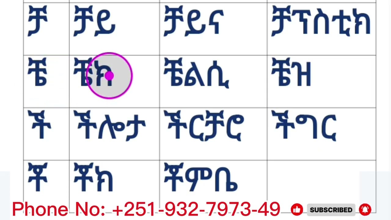አማርኛ ቃላት ምስረታ በፊደል ቸ እና የ ቤተሰቦች