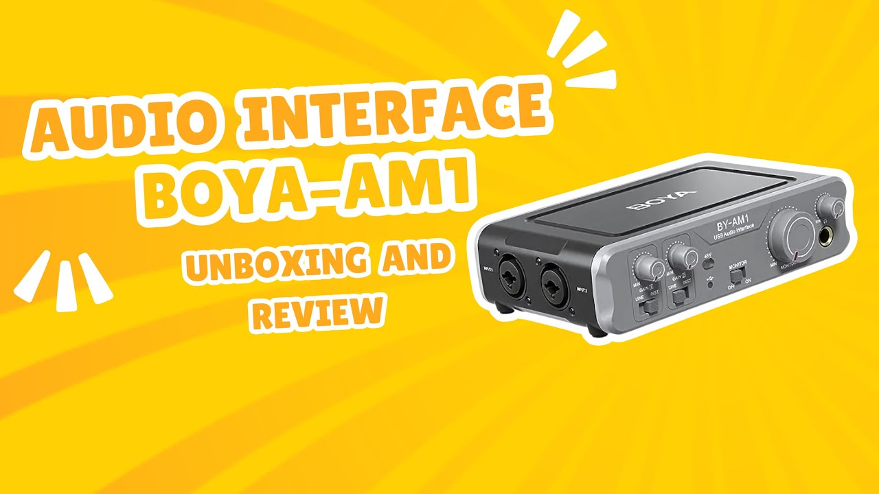 AUDIO MIXER INTERFACE | BOYA BY-AM1 | SOUND RECORDING