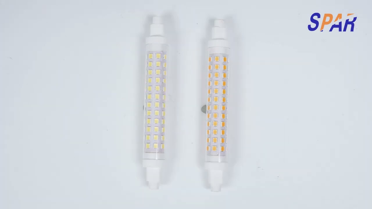 R7S Ceramice Led bulb 78mm and 118mm dimmable