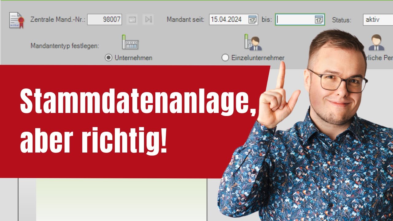 So legst du in DATEV Rechnungswesen ein neues Unternehmen an