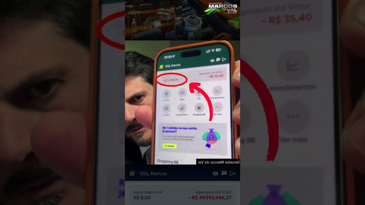 🔥 Desafio todos os parlamentares a mostrar seus saldos banc&aacute;rios!