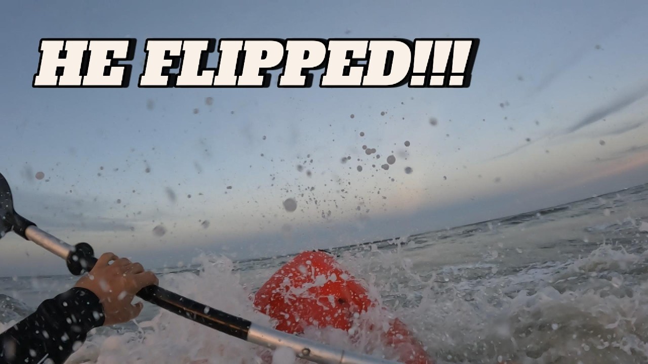 He FLIPPED the KAYAK!!! ( Attempting St.Augustine SHARK fishing/CRAZY experience!!!!)