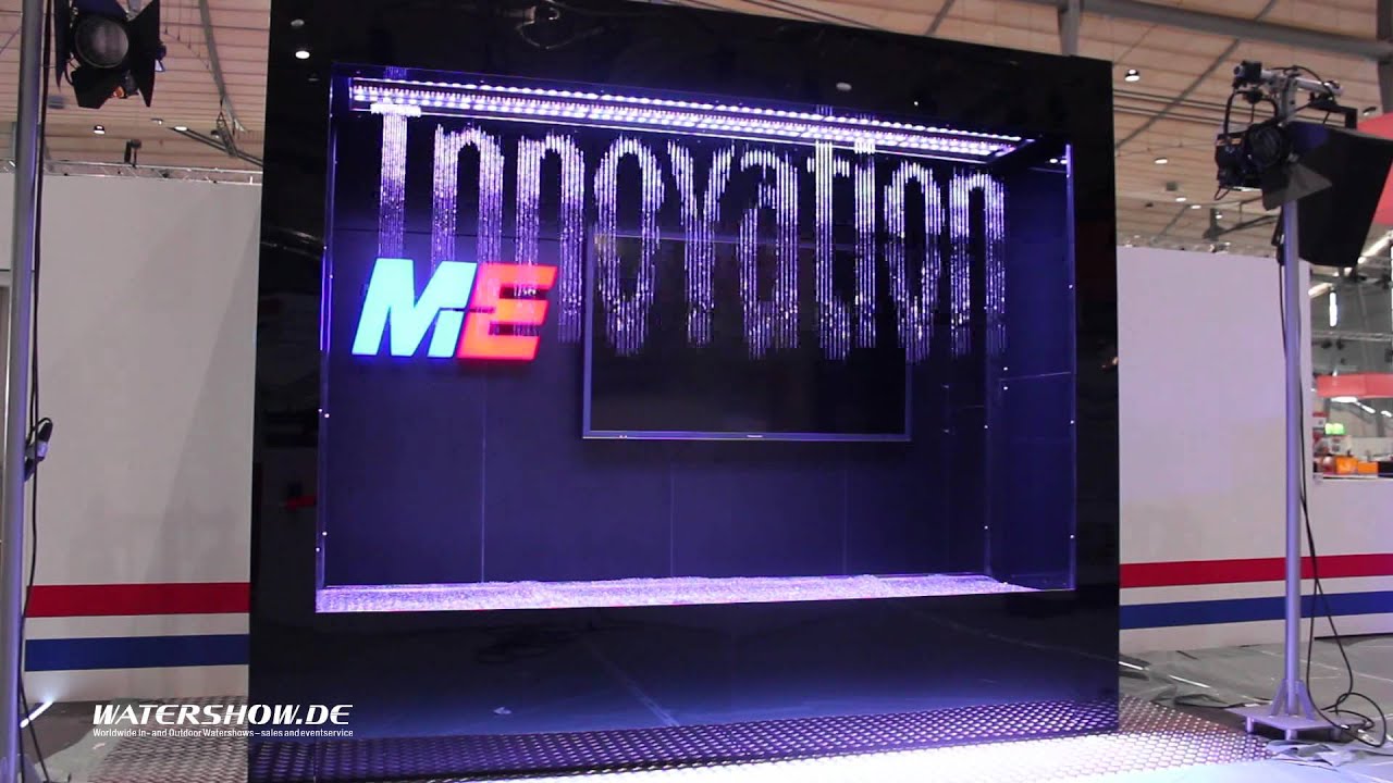 WATERSHOW.DE / Watergraphic Compact at IdeenExpo2015/ digitalwaterfall / wordfall / aquagraphic