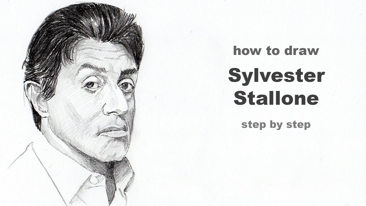 how to draw sylvester stallone  sylvester stallone drawing