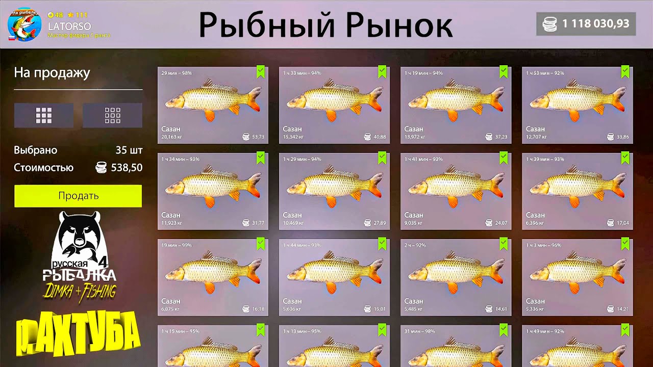 Русская рыбалка 4.🎣🦈 р. Ахтуба 🐋🐋🐋...💦 от LATORSO 👀