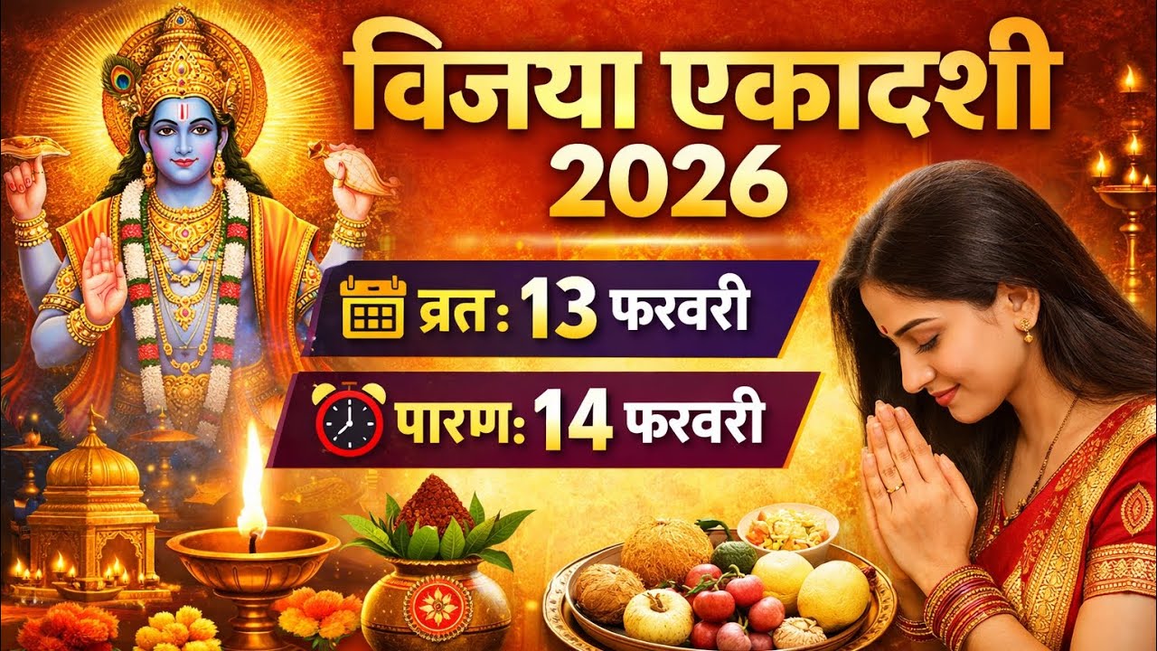 विजया एकादशी कब है 2026  में   (एकादशी व्रत पूजा विधि) 