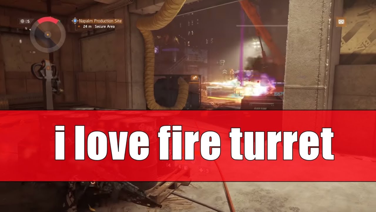 I LOVE FIRE TURRET after patch 1.8 THE DIVISION | AND THIS IS CRAZY LEGENDARY MISSION