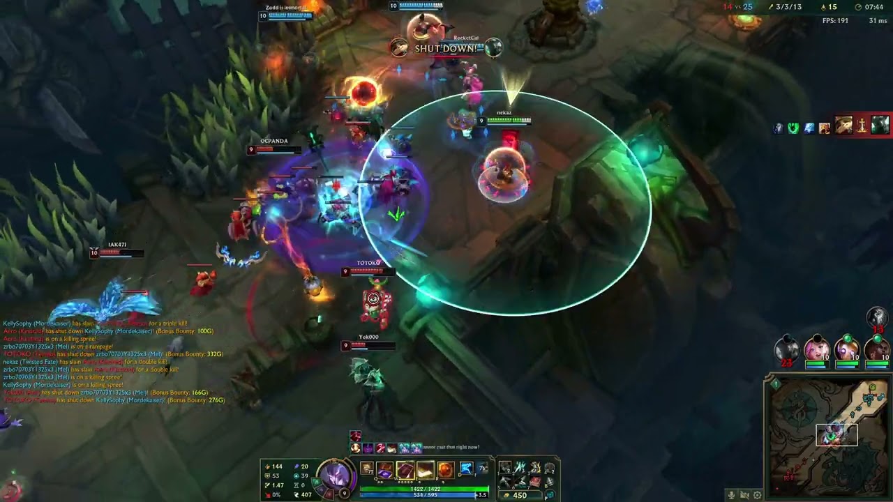 League of Legends S15 ARAM Twisted Fate (No Commentary)