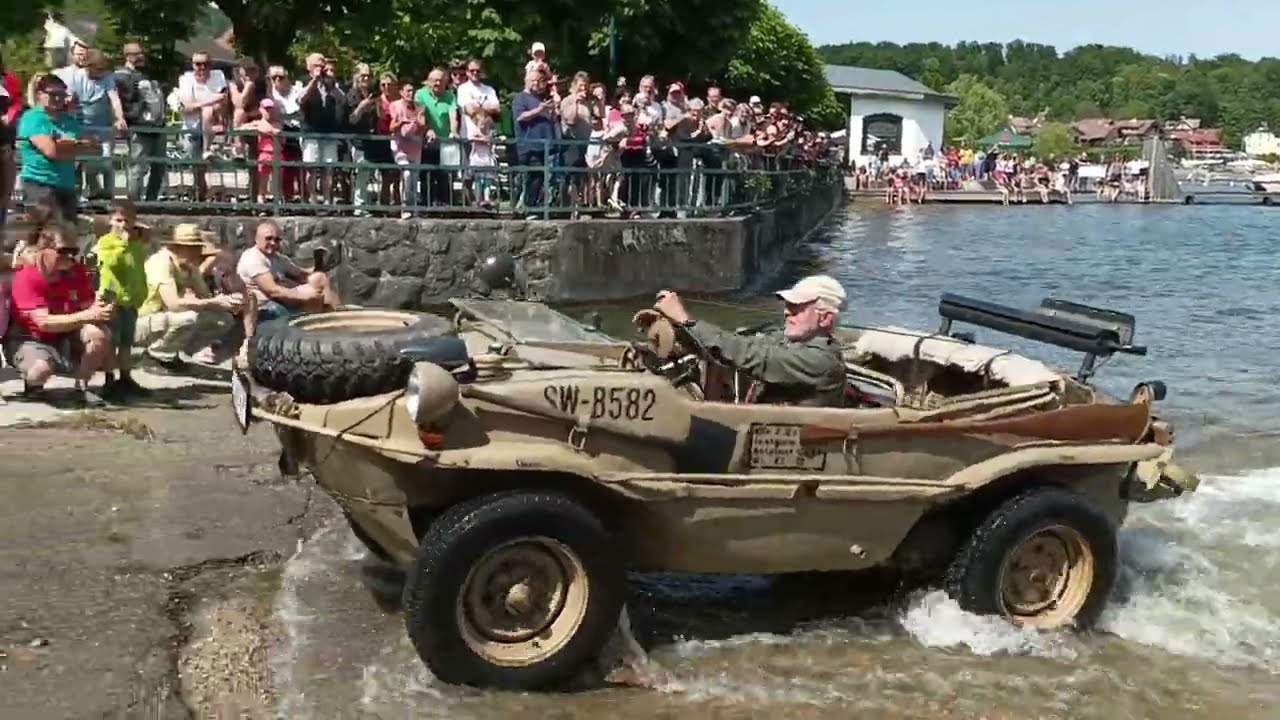 Schwimmwagentreffen Traunsee 29. Mai 2023.