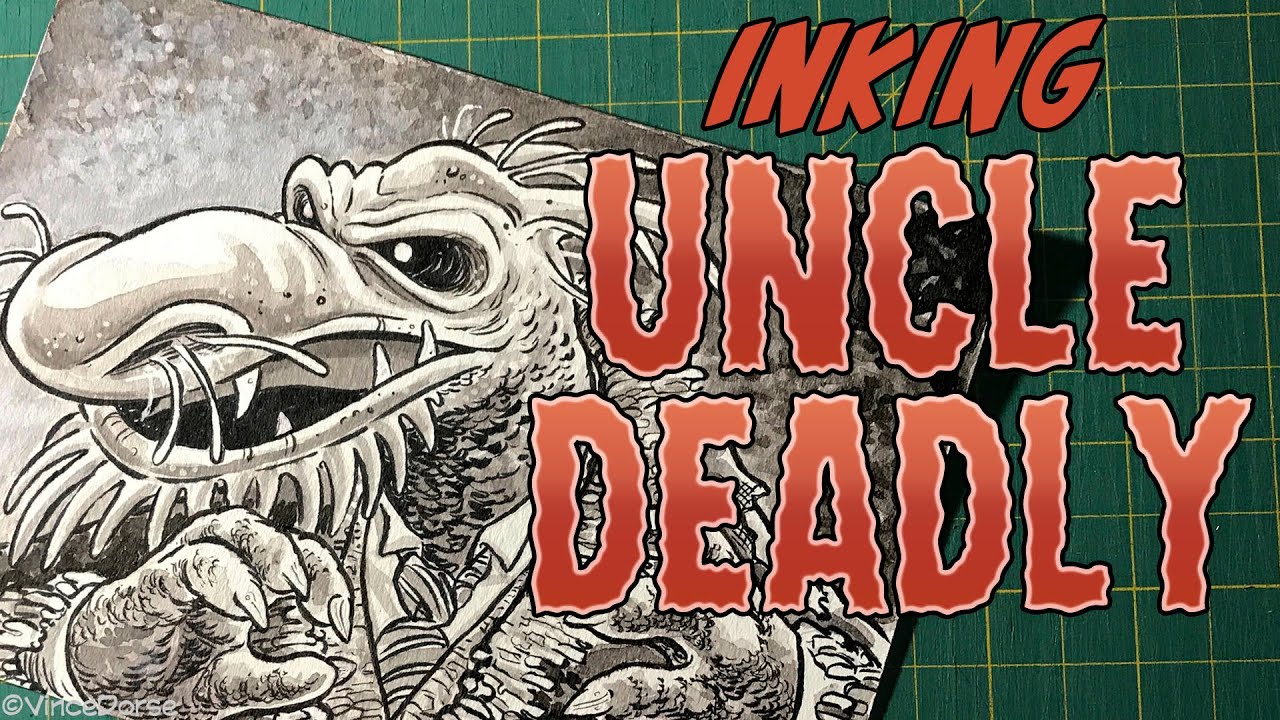 Inking Uncle Deadly (The Phantom of the Muppet Show)