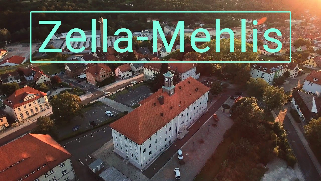 Zella Mehlis (in Thüringen) von oben