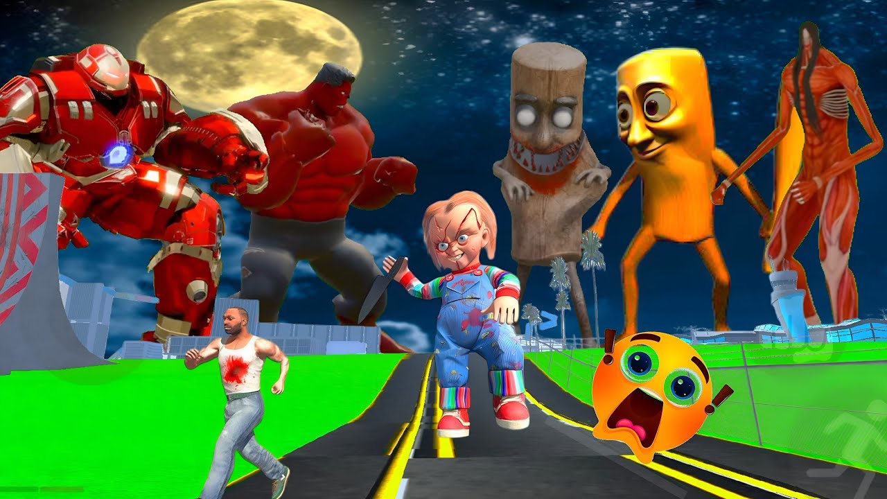 Titan KILLS Franklin?! Shinchan vs Chucky The Killer Doll & Monster's 