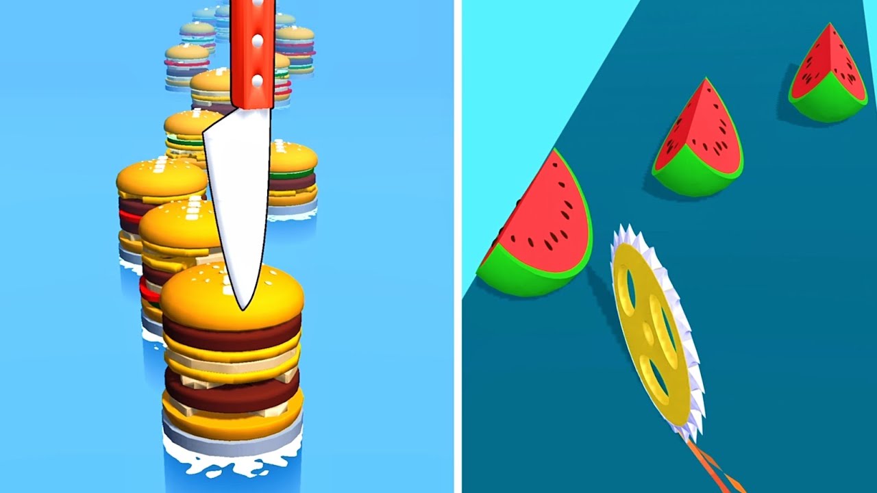 Very Satisfying and Relaxing ASMR Slicing Gameplay Video