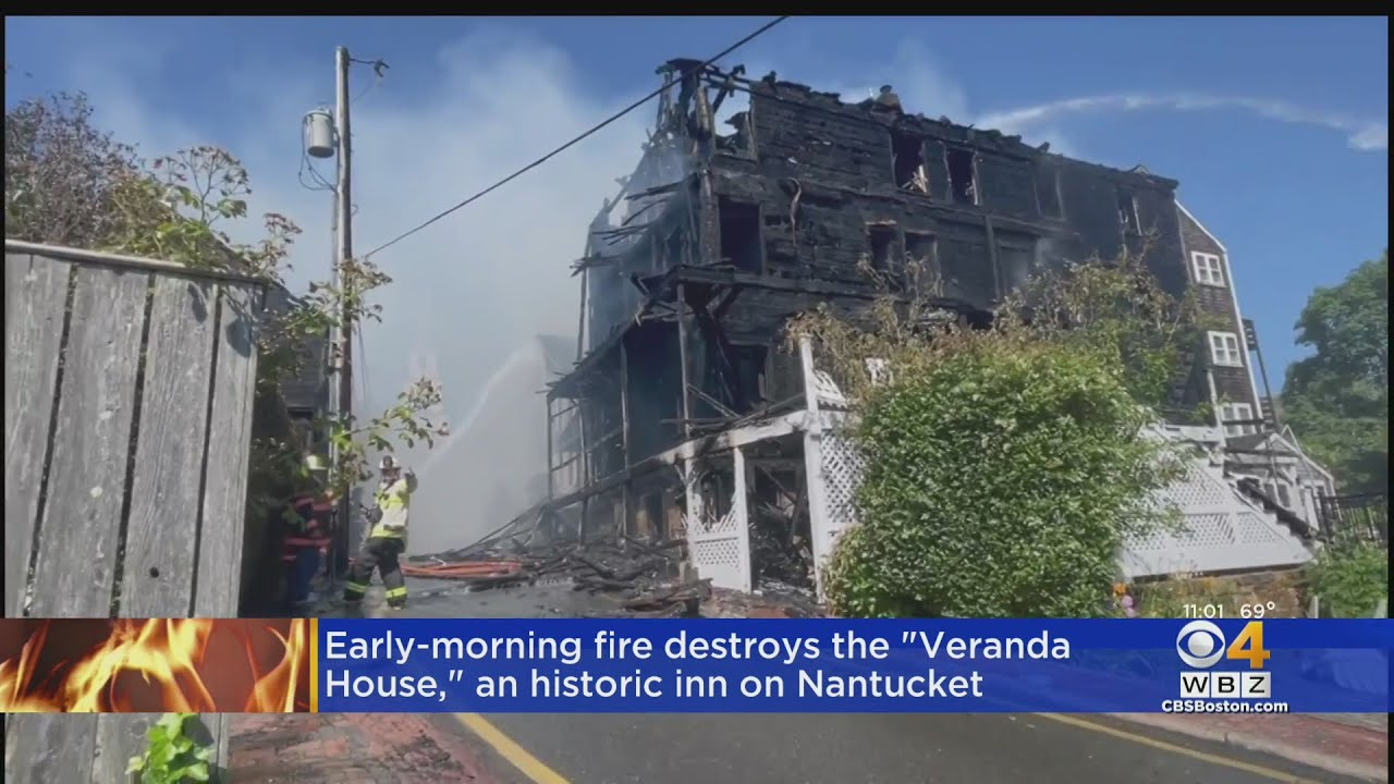 'Major' fire engulfs Nantucket Veranda House bed and breakfast; Guests evacuated safely