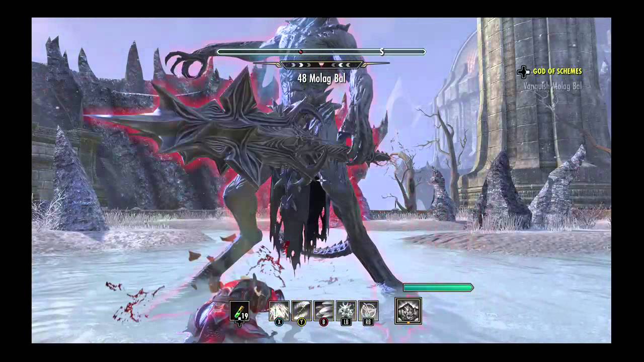 The Elder Scrolls Online Defeating Molag Bal Scene