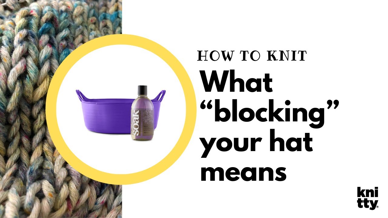 Knitting hats: how to block hats