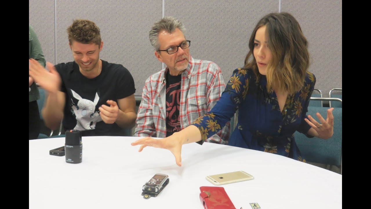 Chloe Bennet, Luke Mitchell, and Jeffrey Bell Agents of SHIELD  Wondercon roundtable interviews