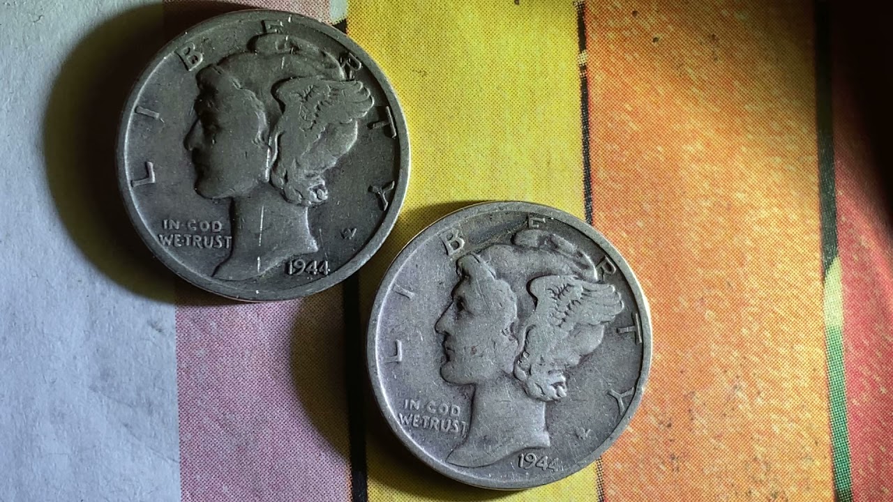 AMAZING 1944 MERCURY DIME AND 1944-S MERCURY DIME! ABSOLUTELY FABULOUS 90% SILVER AMERICAN COINS!!