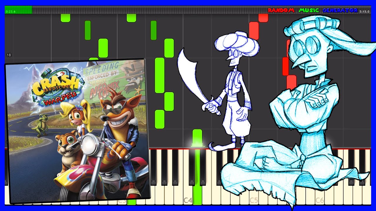 Hang 'Em High / High Time / Flaming Passion - Crash Bandicoot 3 Piano - アラビアの あついぶらさがり ねったいや もえろ ピアノ