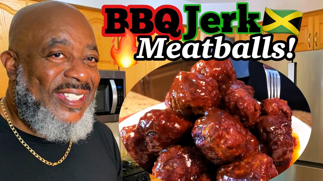 How to make *THE TASTIEST* BBQ Jerk Meatballs ! | Deddy's Kitchen