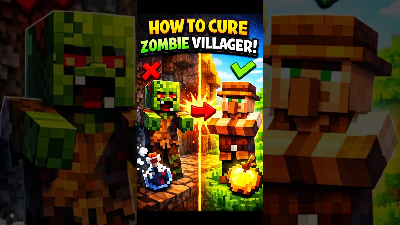 How to Cure Zombie Villager in Minecraft (Easy Trick)