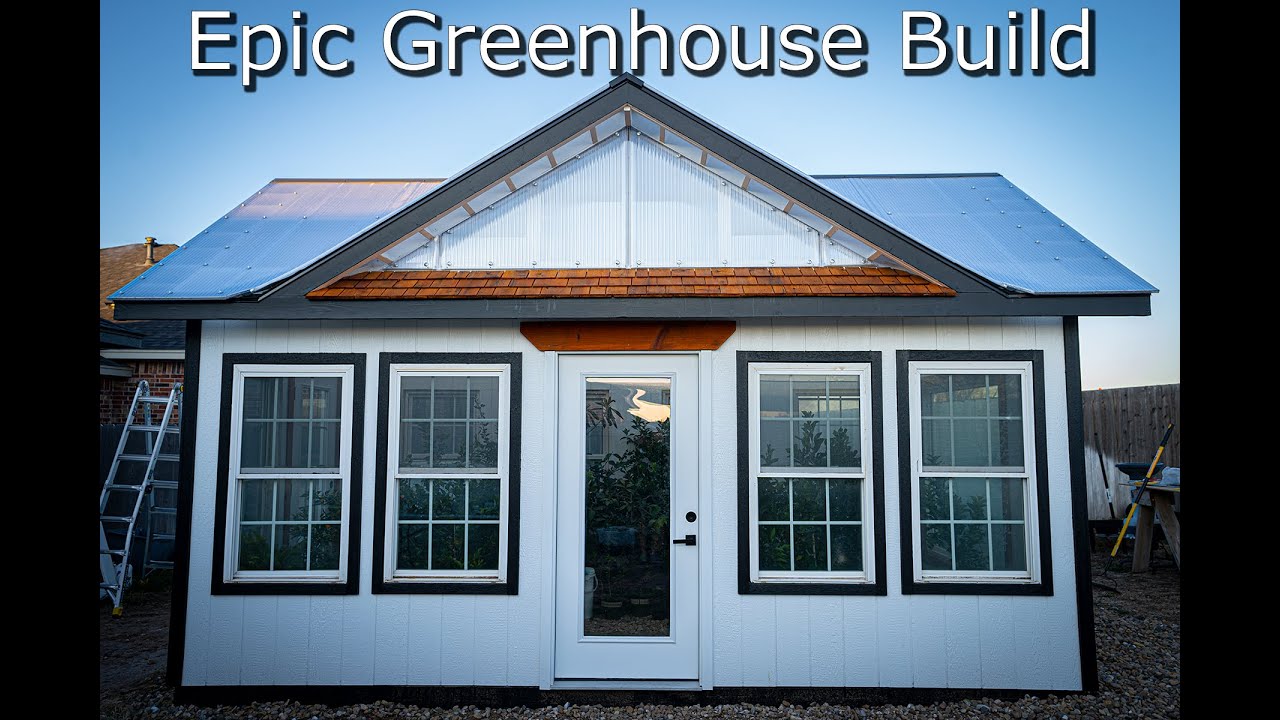 Our Epic Wooden Polycarbonate Glass Windows Greenhouse Build Timelapse