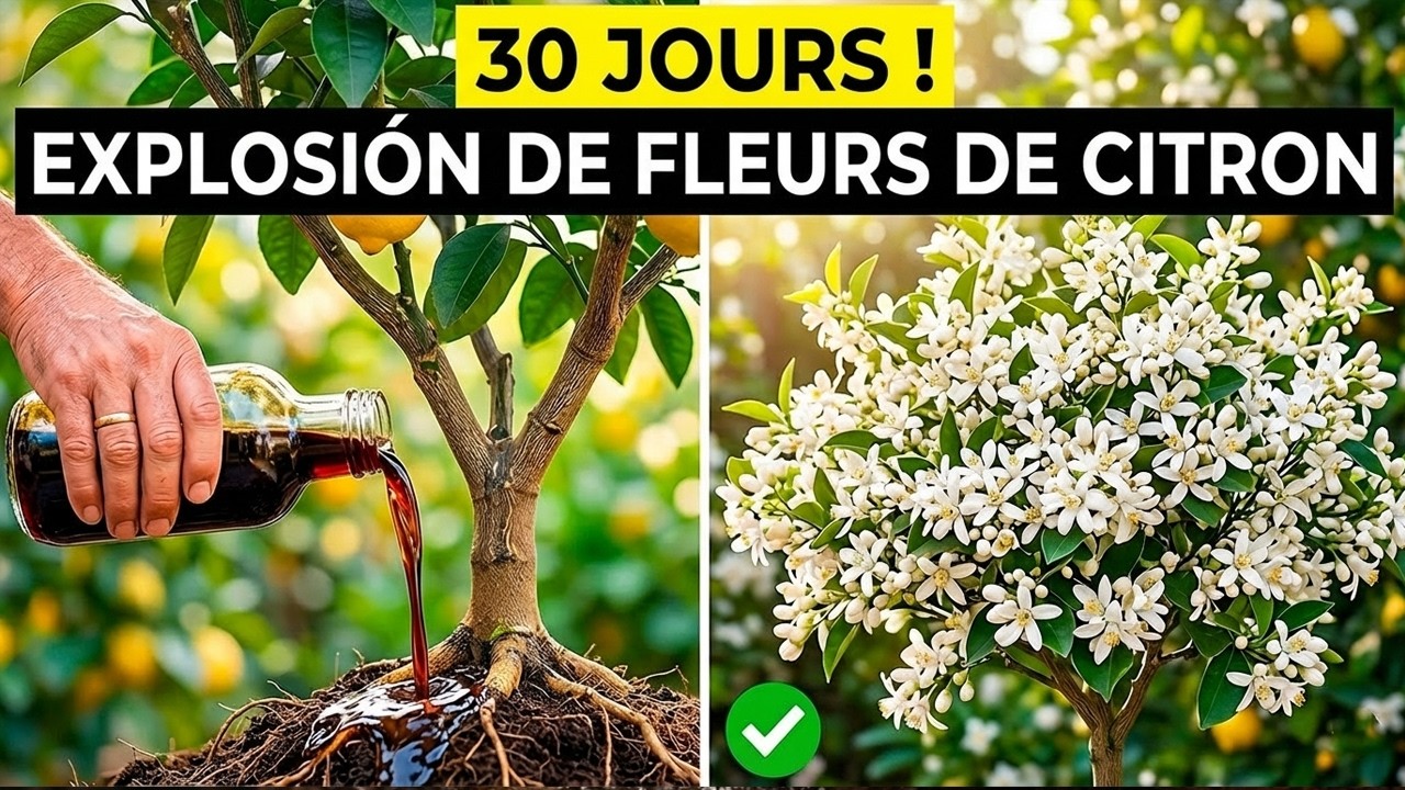 Mon citronnier ne fleurissait pas depuis 2 ans &mdash; j&rsquo;ai fait &Ccedil;A et en 30 jours il a EXPLOS&Eacute; de