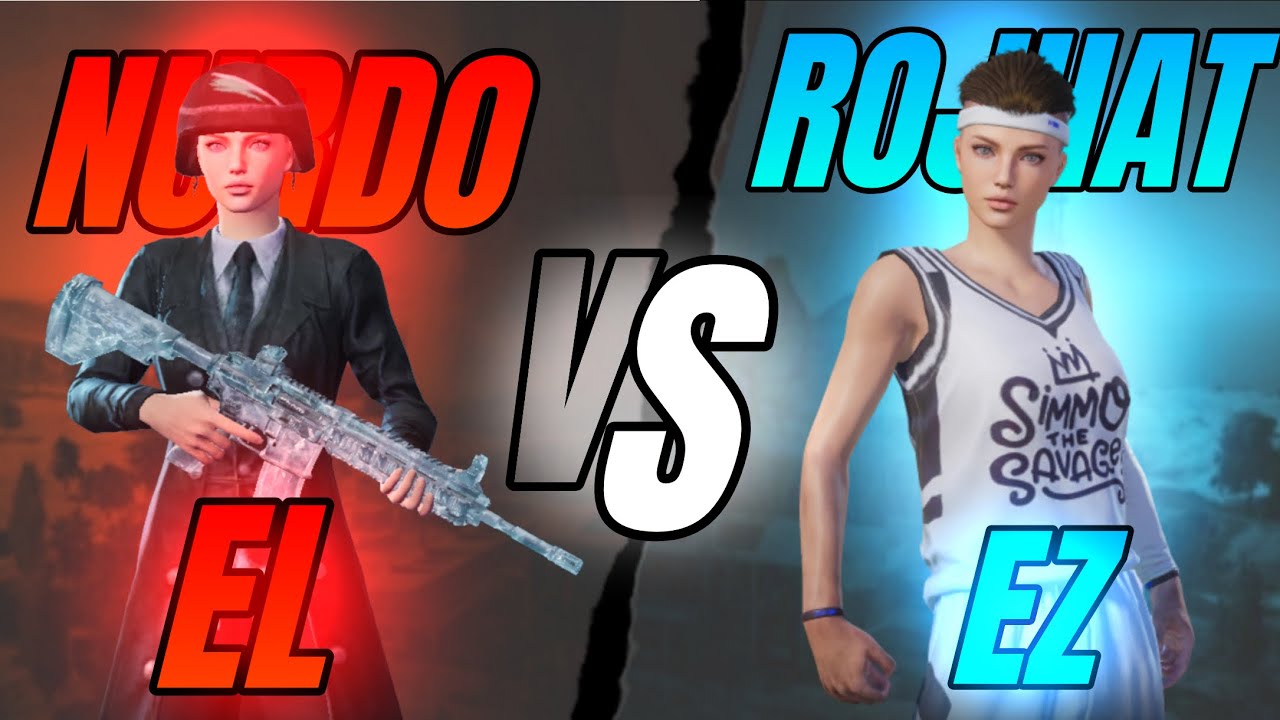 EL-NURDO VS EZ ROJHAT😰☠️ #pubgmobile 