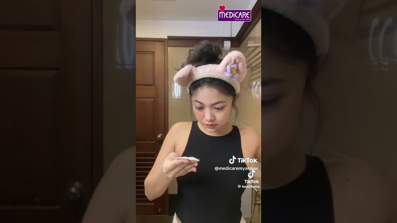 ချစ်စရာအပြုံးပိုင်ရှင် Lara က MEDiCARE ရဲ့  Exclusive Brand လေးတွေနဲ့ အတူတူ ရေချိုးကြမယ်