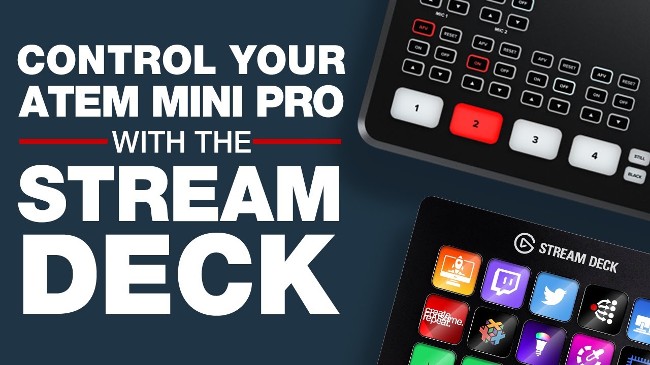 Управляйте своим ATEM Mini Pro с помощью Stream Deck