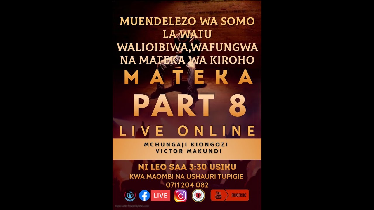 #LIVE Rev. Victor Makundi SOMO LA WATU WALIOIBIWA ,WAFUNGWA NA MATEKA WA KIROHO PART 8