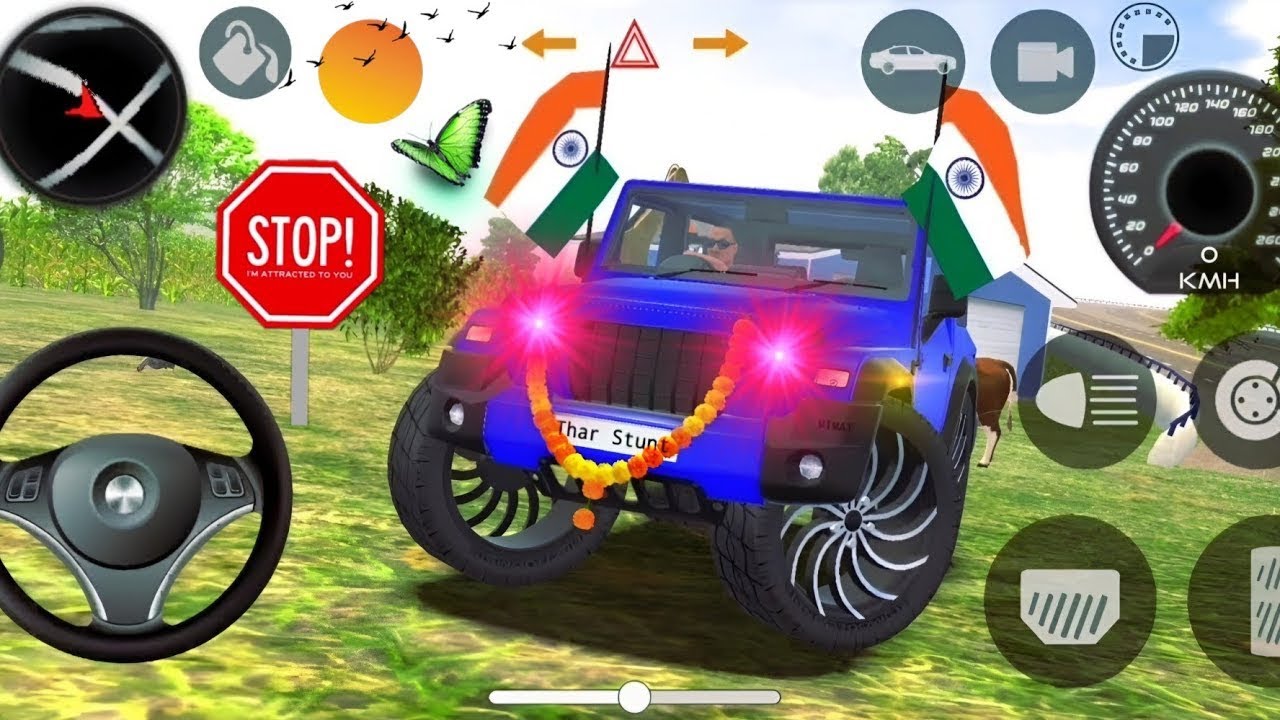 Dollar (song) with modified mahindra thar 😈🔥 || Indian car simulator 3D || 