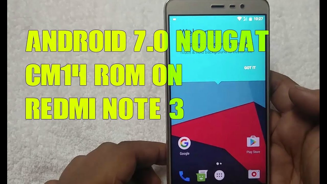 Android 7.0 Nougat CM14 ROM on REDMI NOTE 3 - Install [HINDI]